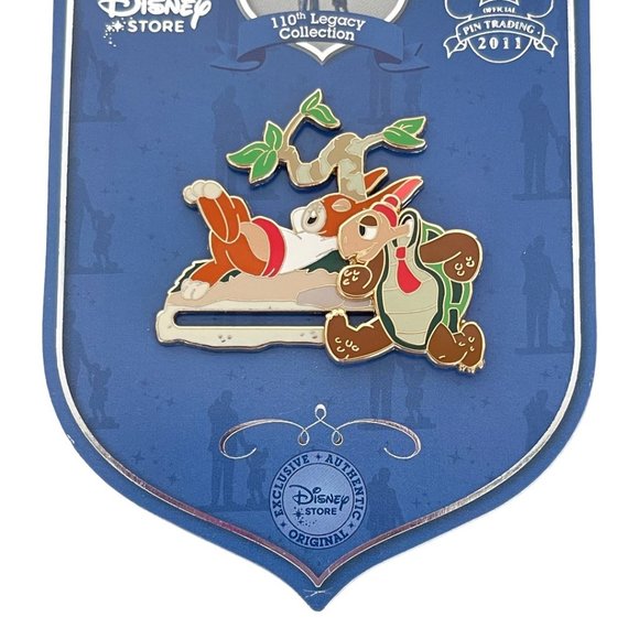 Disney Store 110th Legacy Collection The Tortoise & The Hare Slider Limited Pin - Picture 3 of 5